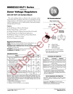 MMBZ5255ELT1 datasheet  